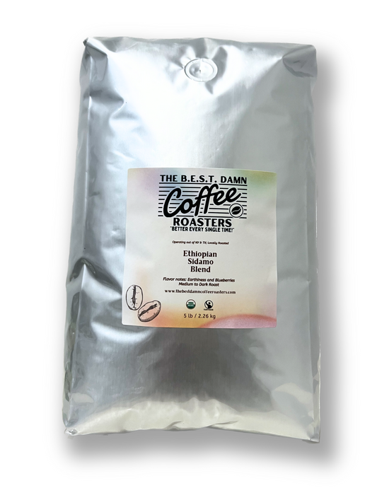 The Best Damn Coffee - Ethiopian Sidamo Blend - 5 Pounds